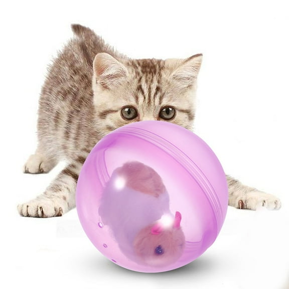 WRITWAA Kitten Teasing Toy Cat Teaser Toy Yellow Automatic 1Set