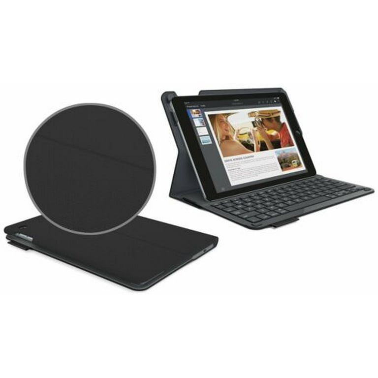 Logitech Bluetooth Keyboard Textured Surface Folio Case for iPad Air-Black (OPEN BOX) -