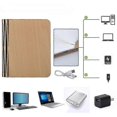 thumbnail image 5 of Portable 3 Colors 3d Led Book Night Light Wooden 5v Usb Rechargeable, 5 of 5