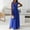 Blue, variant on Elegant Sleeveless V Neck Long Dress With Waist Tie For Women For Evening Parties And Formal Events Champagne Dress Length Formal Wraps Ladies Spaghetti Strap Dress Bridesmaid Dress Full Length Dress