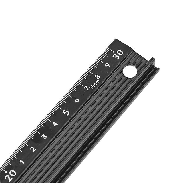 Regla protectora de aleación de aluminio multiusos Regla recta antideslizante de mano anticorte Tmvgtek Para estrenar