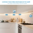 thumbnail image 6 of LNC 32" LED Linear Commercial Ceiling Light,5CCT Adjustable,Damp Rated,White, 6 of 18