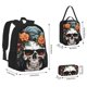thumbnail image 2 of Fotbe Flower Horn Skull Set Escolar 3 en 1 para Niños - Mochila Duradera con Lonchera Aislante y Estuche para Lápices - Mochila Escolar para Niños y Niñas, 2 of 7