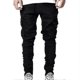thumbnail image 2 of New 2023 Mens Skinny Cargo Combat Denim Jeans Casual Slim Fit Pants Trousers, 2 of 5
