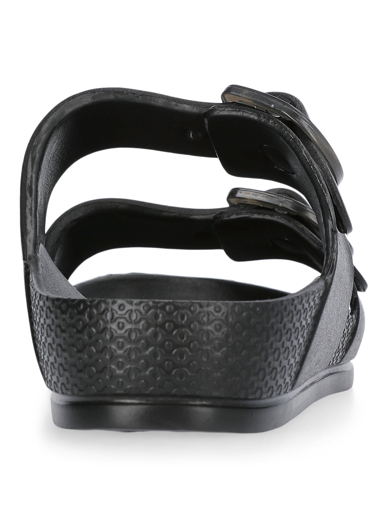 Time and Tru Women's Double Buckle EVA Slide Sandals