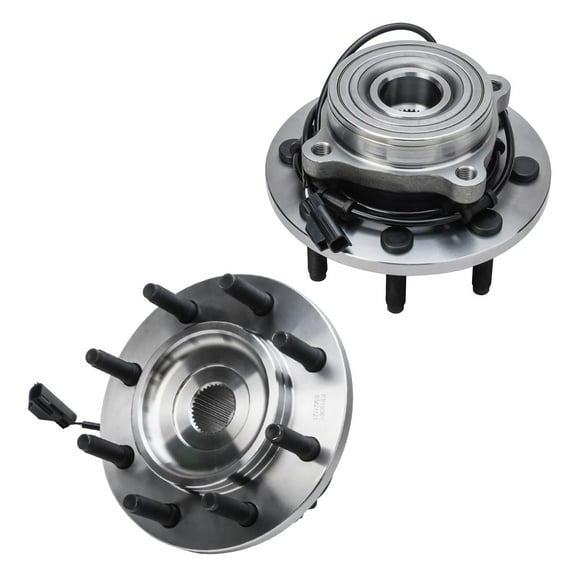 Detroit Axle - 4WD Front Wheel Bearing Hubs for 2003-2005 Dodge Ram 2500 3500, Replacement 2003 2004 2005 Ram 2500 3500 Wheel Bearing and Hubs Assembly Set, Pair Hubs