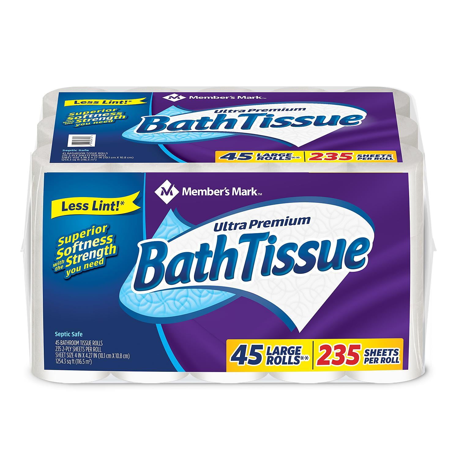2 Ply 473 sheets, 45 rolls -Free Return*** Original-POM Bath Tissue 