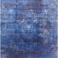 thumbnail image 1 of Ahgly Company Machine Washable Indoor Square Industrial Modern CornflowerBlue Area Rugs, 5' Square, 1 of 7