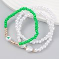 thumbnail image 2 of Femmes Perles Bracelets Mode - 3PCS Délicate Fausse Perle Bracelet Boho Bracelets, 2 of 2