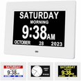 thumbnail image 1 of wonima44 Aowasi 7 Inch Dementia Clock for Seniors Impaired Vision Alzheimers Digital Calendar Day Clock with 12 Alarm Options, Non-Abbreviated Day & Month, 1 of 1