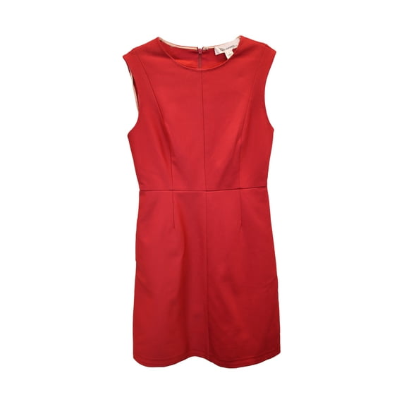 Pre-Owned Diane Von Furstenberg Carpreena Ponte Mini Dress in Red Viscose