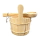 thumbnail image 3 of Juego de cubos de madera para sauna, accesorios de baño, gran capacidad, 5 L, multiusos, herramienta de baño con para spa, piscina, 3 of 9