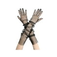 thumbnail image 1 of Guantes largos de tul para mujer INSPIRE CHIC, guantes de malla transparentes de dedo completo para la noche de boda, color negro, talla L, 1 of 6