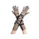 thumbnail image 1 of Guantes largos de tul para mujer INSPIRE CHIC, guantes de malla transparentes de dedo completo para la noche de boda, color negro, talla L, 1 of 6
