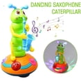 thumbnail image 3 of Dancing Saxophone Caterpillar Funny LED Colorful Lights Electric Music✨c G U9I7, 3 of 8
