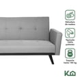 thumbnail image 2 of Sofá Cama Reclinable 3 Personas Sillón Minimalista 2 Posiciones Kingshouse gris 1, 2 of 8