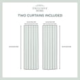 thumbnail image 6 of Exclusive Home Belgian Sheer Hidden Tab Top Curtain Panel Pair, 50"x84", Silver, 6 of 7
