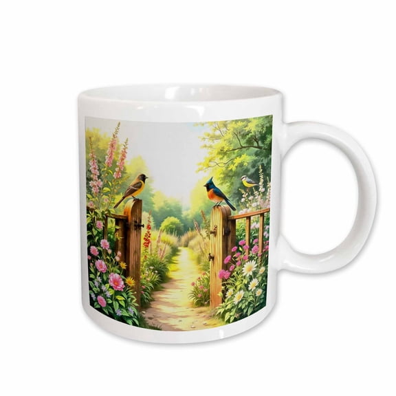 3drose, Stunning Tabby Cat with Cat Related Word Collage Background, 11oz Mug