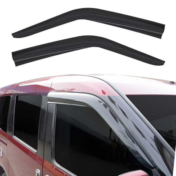 Window Visor Vent Rain Deflector for Ford Transit Connect 2010-2013 Smoke 2Pcs