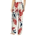 thumbnail image 3 of Daiia Roosters Women's Sleep Pant with Pockets and Drawstring,Pajama Pants-Large, 3 of 9