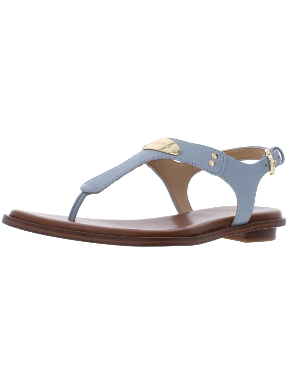 michael michael kors mk plate flat thong sandals