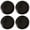 Black Salad Plate Set of 4, variant on Split P Black Peyton Salad Plate Set of 4