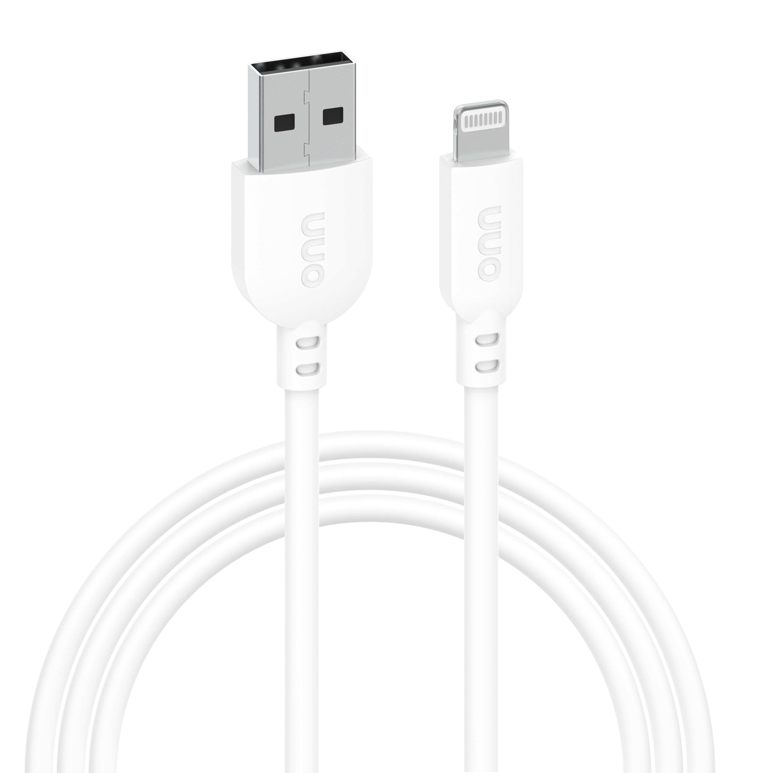 onn 6' Lightning to USB Charging Cable for iPhone/iPad/iPod, White