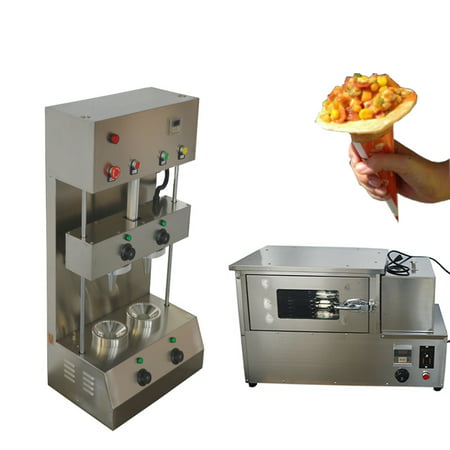 Commercial Pizza Cone Umbels Forming Machine With Rotational Pizza Oven