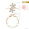 thumbnail image 5 of ANGARA Natural Diamond Five Petal Flower Fashion Ring in 14K Rose Gold for Women (Size-2.2mm| Color-I-J| Clarity-I1-I2) | April Birthstone, Anniversary, Jewelry Gift for Women | Natural Diamond Ring, 5 of 10