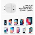 thumbnail image 3 of 4 pcs 20W Mini USB Type-C PD Charger Adapter Block for iPhone Samsung Pixel LG, 3 of 9