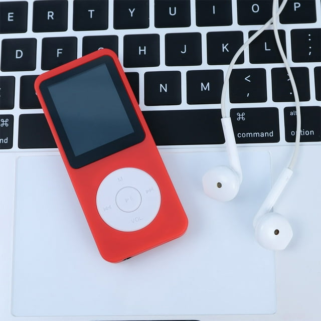 MP4 Music Players External Bluetooth-compatible E-book Voice Recorder Electronics Replacement for Windows XP/VISTA/Windows 8 Red Without TF Card