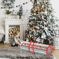 thumbnail image 4 of LOLIPPYY Zipper Storage Bags Red Wrapping Paper Bag Organizing Christmas 1Pack, 4 of 6