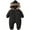 A01-Black, variant on CAICJ98 Outerwear Romper Coat Warm Infant Baby Jacket Snowsuit Boys Girls Hooded Jumpsuit Toddler Boys Girls Winter Coat (Black,10-18 Months)