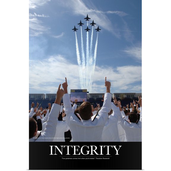 Great BIG Canvas | Rolled Kate Lillyson Poster Print entitled Military Poster: Integrity