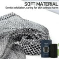 thumbnail image 6 of Alorin's Exfoliating Shower Towel, Exfoliating Skin Bath Towel, Premium Scrub Wash Cloth for Body Face, Exfoliating Washcloth for Men and Woman (Jet Black-1PC), 6 of 8