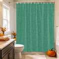 thumbnail image 2 of Forest Green Shower Curtain, Waterproof Shower Curtains for Bathroom, Rustic Farmhouse Solid Color Washable Fabric Bathtub Curtain Set Bath Decor with 12 Hooks Extra Long 72"x96", 2 of 4