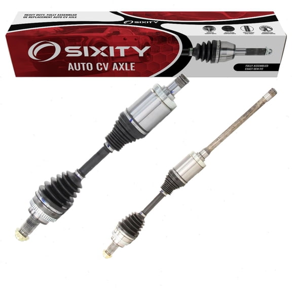 Sixity Auto 2 pc Front CV Axle Kit compatible with BMW 328i xDrive 3.0L L6 2009-2013 - Pair Left Right Driver Passenger Complete Axle Shaft Assembly
