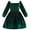 Green, variant on XBASW Baby Toddler Girls Christmas Velvet Dresses Fall Winter Long-Sleeved Casual Dresses Solid Color Tunic Shirts Dress for 1-5Y