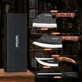 thumbnail image 7 of Kepeak Butcher Knife Set Hand Forged Serbian Chef Knife Viking Boning Knife Cleaver Knife 4PCS Kitchen Knife Set for Meat Cutting Home & Outdoor Cooking BBQ Knives Gift for Men, 7 of 7