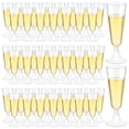 thumbnail image 2 of 25 vasos desechables de 150 ml para champán espumoso, copas de plástico transparentes para brindis, para bodas y fiestas, 2 of 5