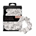 thumbnail image 2 of Kitsch Softer Than Silk Hair Scrunchies | Stylish Satin Hair Ties for Girls & Women | Cute Scrunchie for Styling, 5 pack (Silver), 2 of 4
