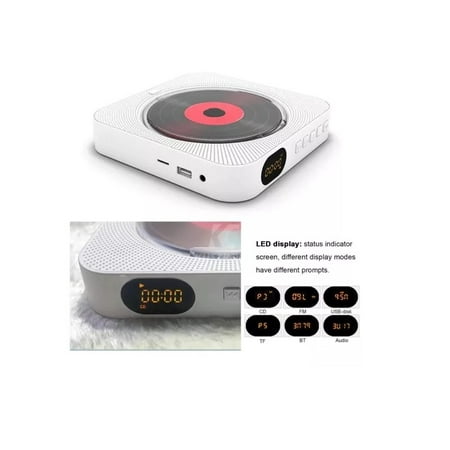 Reproductor de CD portátil con altavoces estéreo, para la familia,  reproductor de CD recargable port YONGSHENG