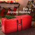 thumbnail image 3 of Bolsa de almacenamiento para &aacute;rbol de Navidad (no fabricada en China), &aacute;rbol de 9 pies, se adapta a &aacute;rboles artificiales de hasta 9 pies, asas duraderas con lona resis, 3 of 8