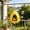 Yellow, variant on Bird House Hanging Egg Pod Feeder Outdoor Decorative Bird Shelter, Easy Clean Durable Hanging Design, Wildlife Attraction Feeding Station For Garden Balcony Patio Bird Watching Lovers