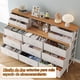 thumbnail image 5 of Cómoda de Dormitorio con 13 cajones, cómoda Grande con Espacio de Almacenamiento, Estructura de Metal, cómoda con Espacio de Almacenamiento para Dormitorio, Ropa (Blanco), 5 of 7