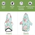thumbnail image 3 of Uemuo Vintage Floral for Winter Dog Hoodie Sweatshirts with Pockets Warm Dog Clothes for Small Dogs Chihuahua-Large, 3 of 8