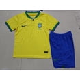 thumbnail image 3 of 2022 Copa Del Mundo Brasil Kids Kit Camiseta De Fútbol Para Hombre En Casa Camisa Amarillapangjing, 3 of 3