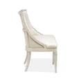 thumbnail image 3 of Magnussen Newport Wood Bench with Upholstered Seat & Back, 3 of 5