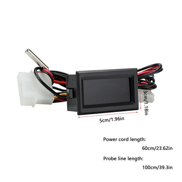 4x thermomètre numérique LCD moniteur de température avec sonde externe  pour réfrigérateur congélateur réfrigérateur aquarium (4x