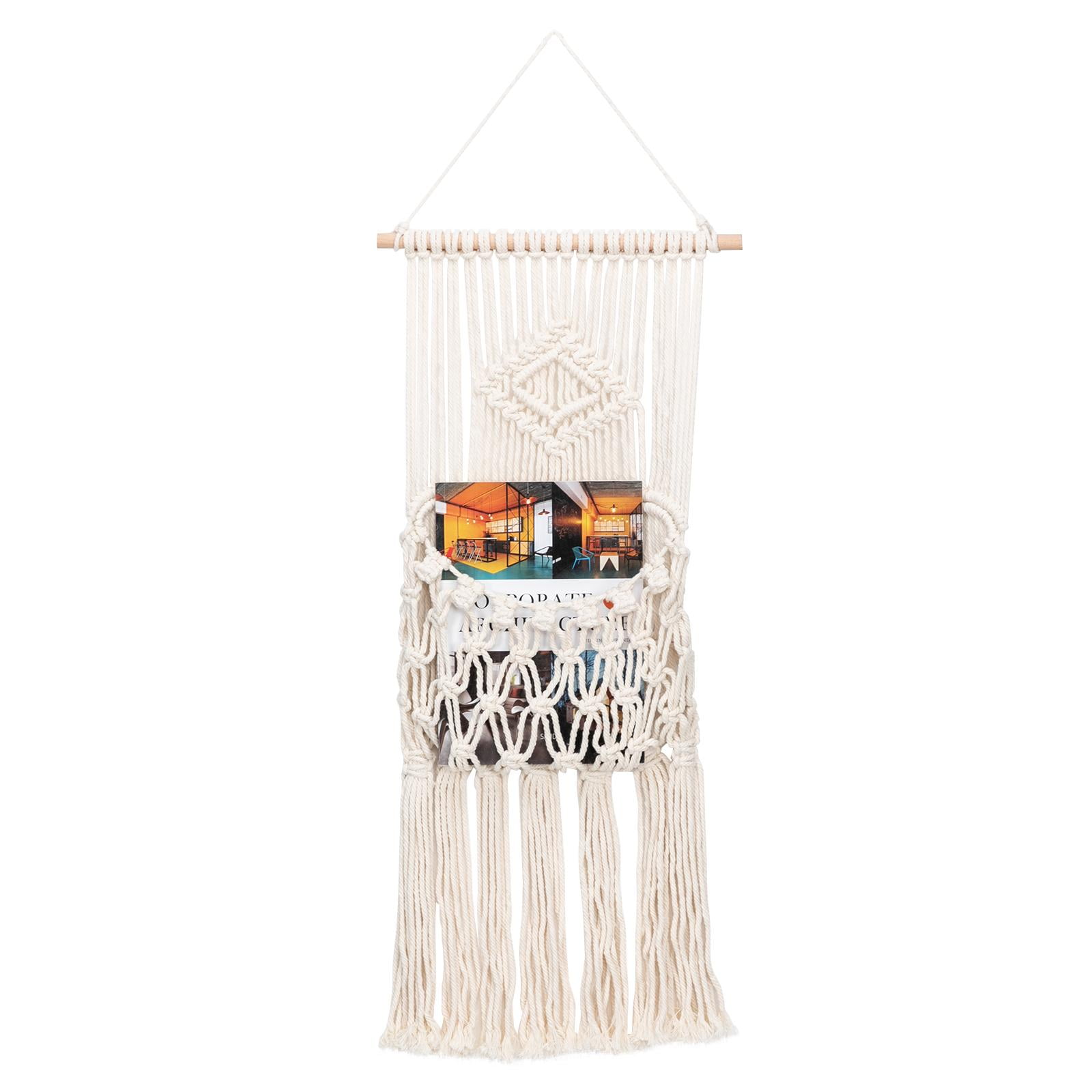 Gfones Household Hanging Basket Plant Net Pocket Hand-Woven Decoration Fire Pit & Outdoor Fireplace Parts 